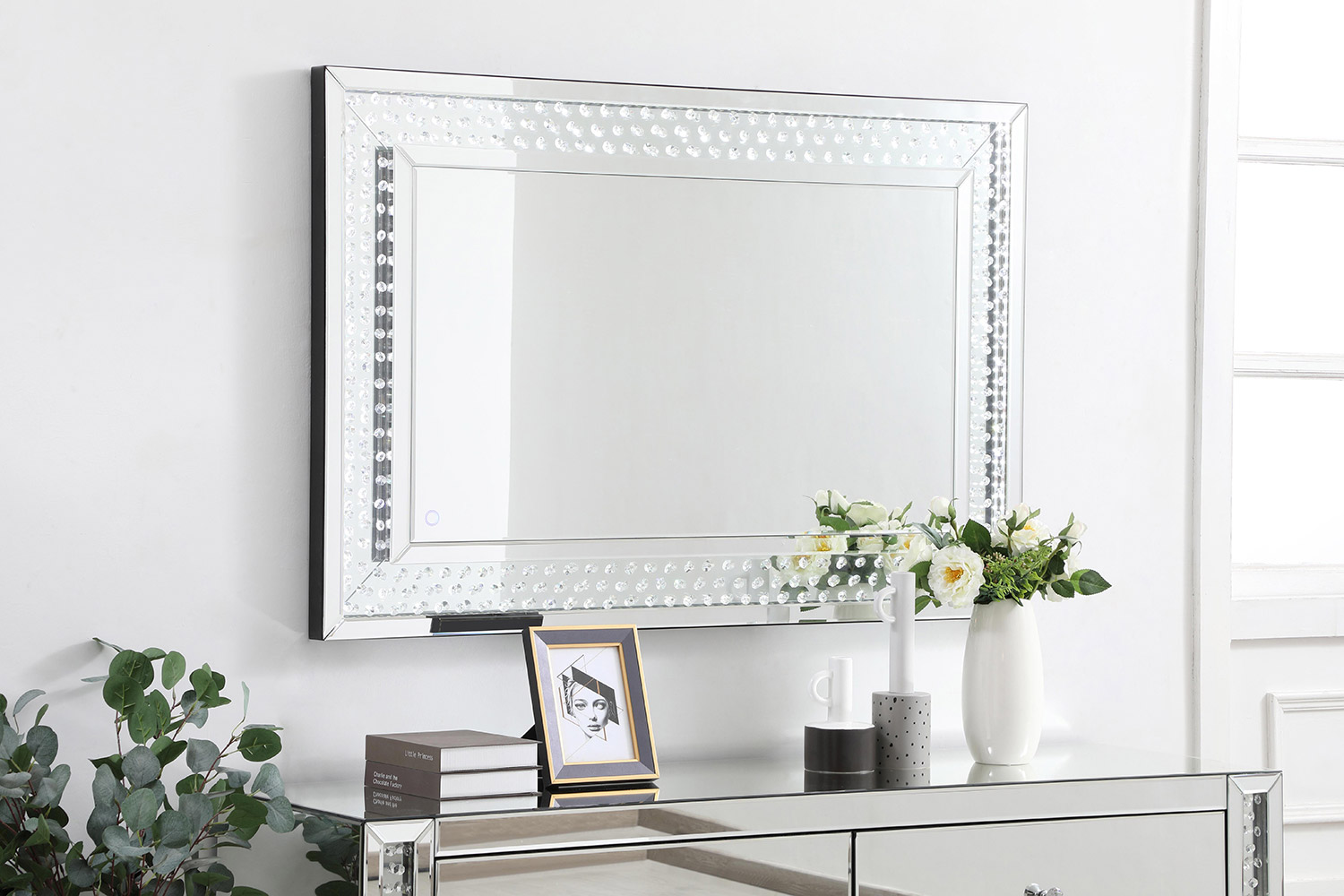 Elegant Wall Mirror - Clear, D 32", H 48" (MRE93248)