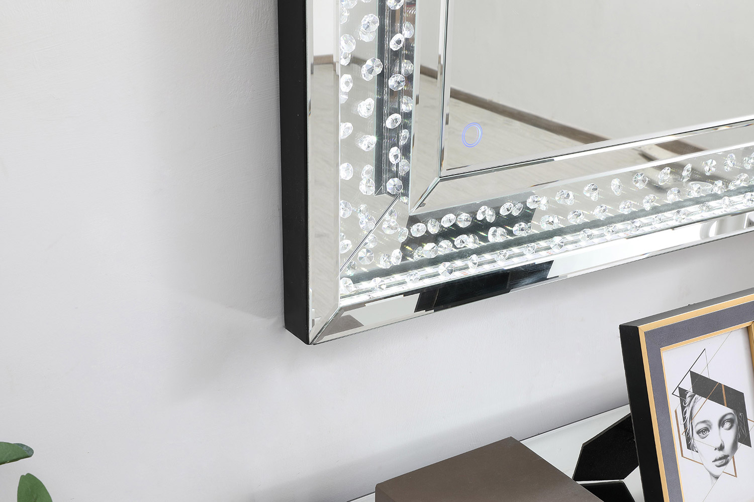 Elegant Wall Mirror - Clear, D 32", H 48" (MRE93248)