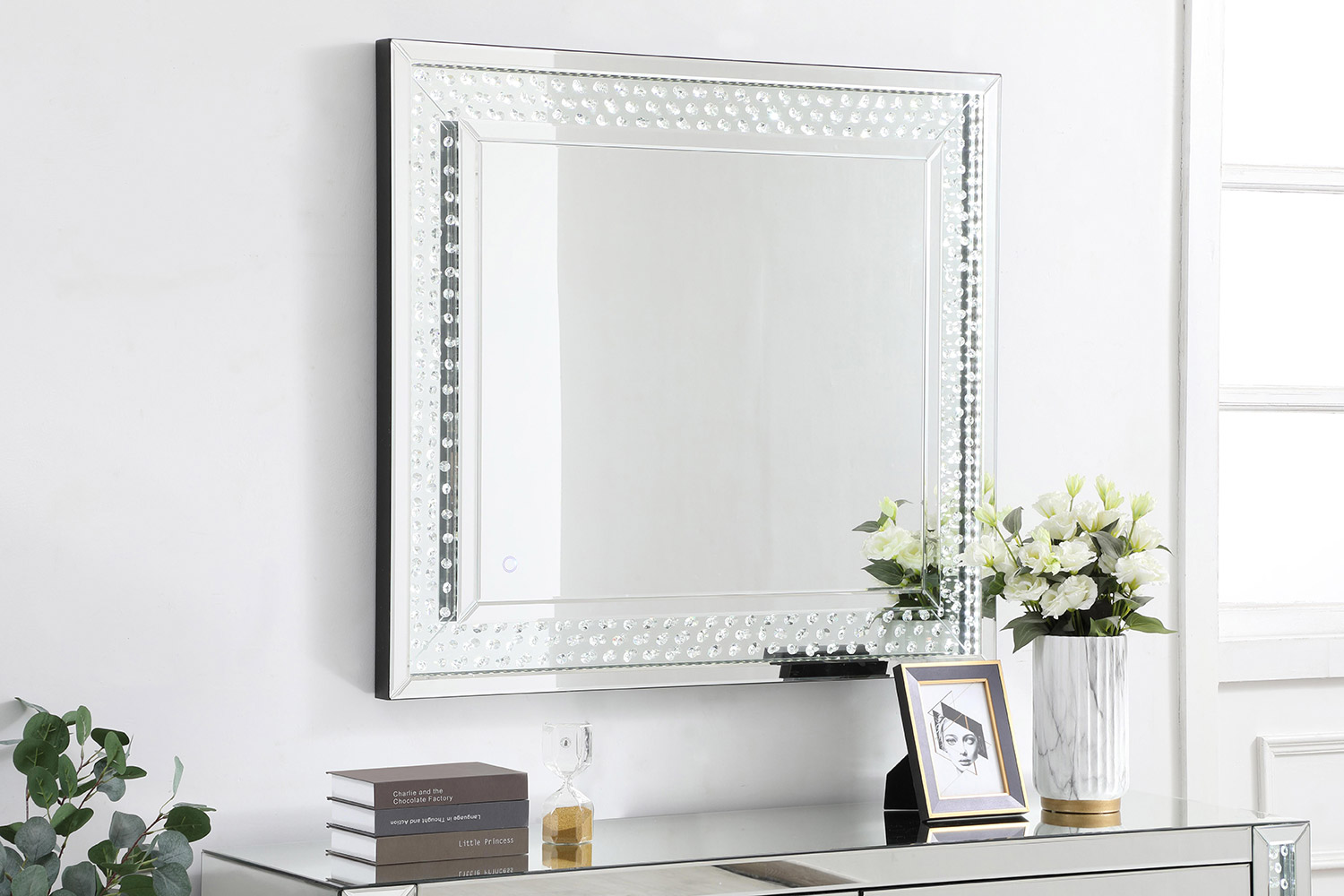 Elegant Wall Mirror - Clear, D 36", H 40" (MRE93640)