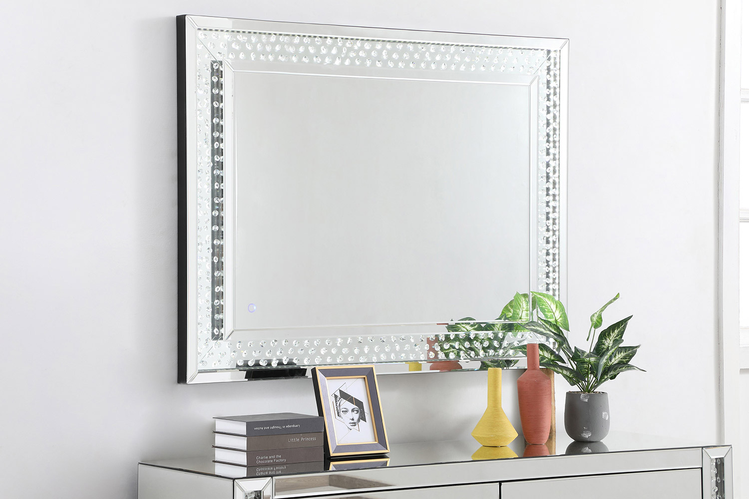 Elegant Wall Mirror - Clear, D 36", H 48" (MRE93648)