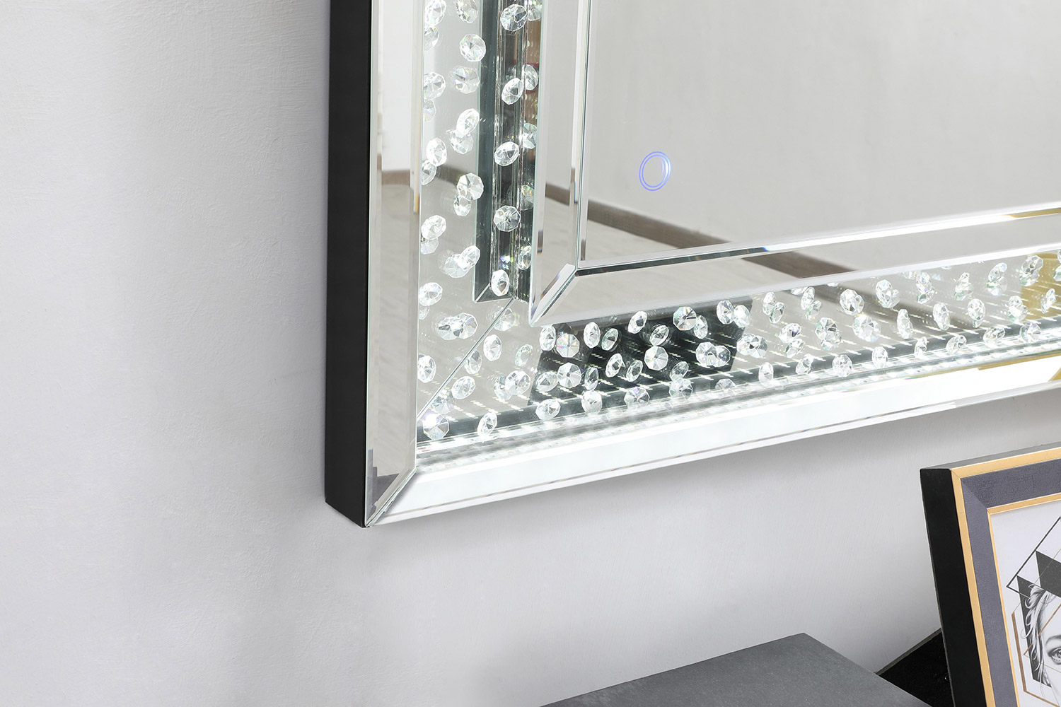 Elegant Wall Mirror - Clear, D 36", H 48" (MRE93648)