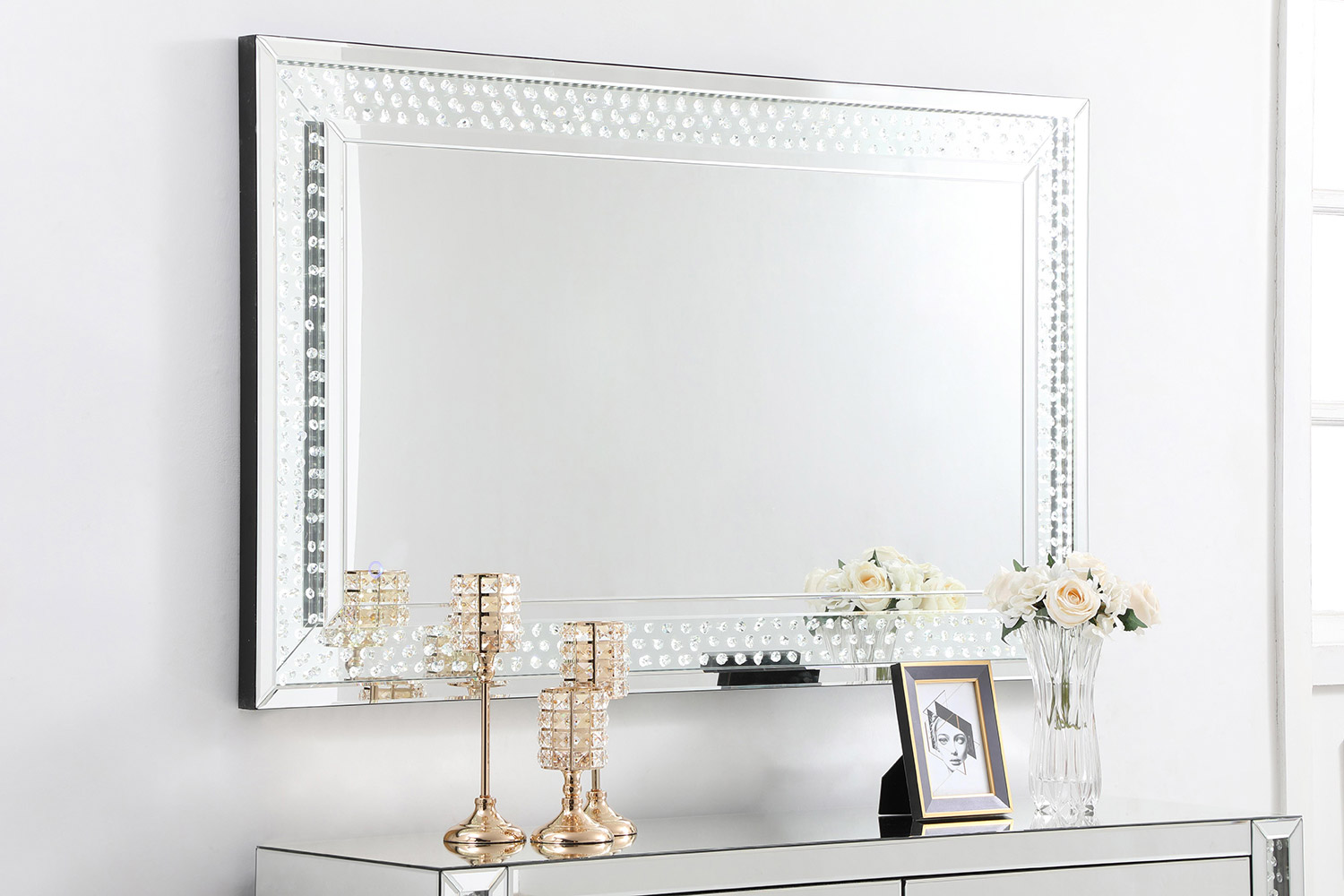 Elegant Wall Mirror - Clear, D 36", H 60" (MRE93660)