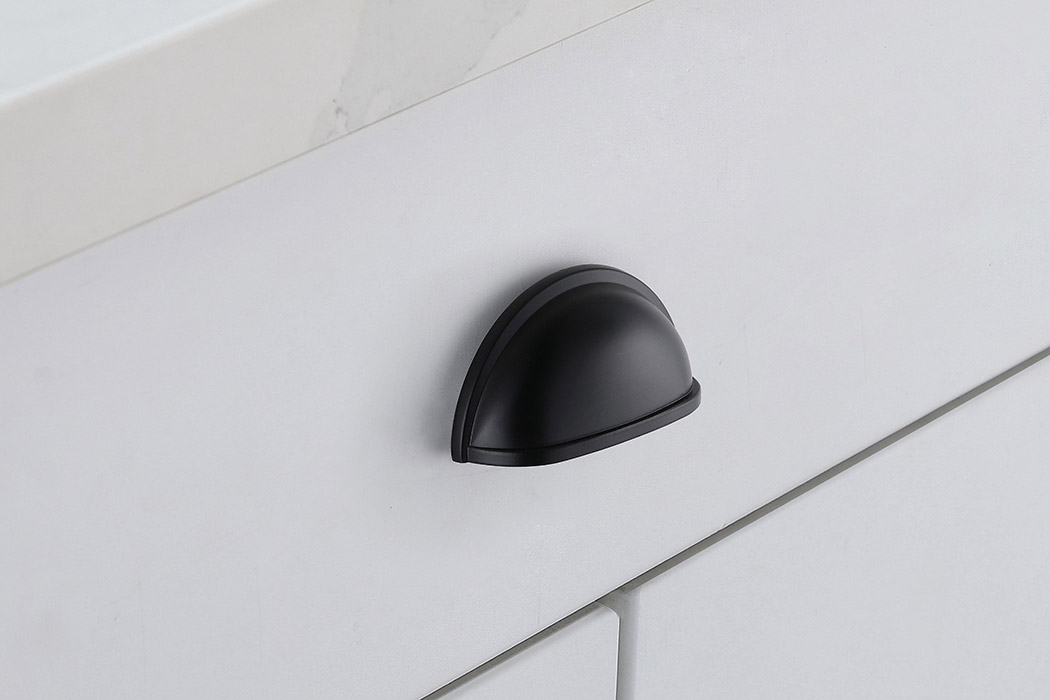 Elegant Claude Drawer Pull, Set of 10 - Matte Black (PL3002)