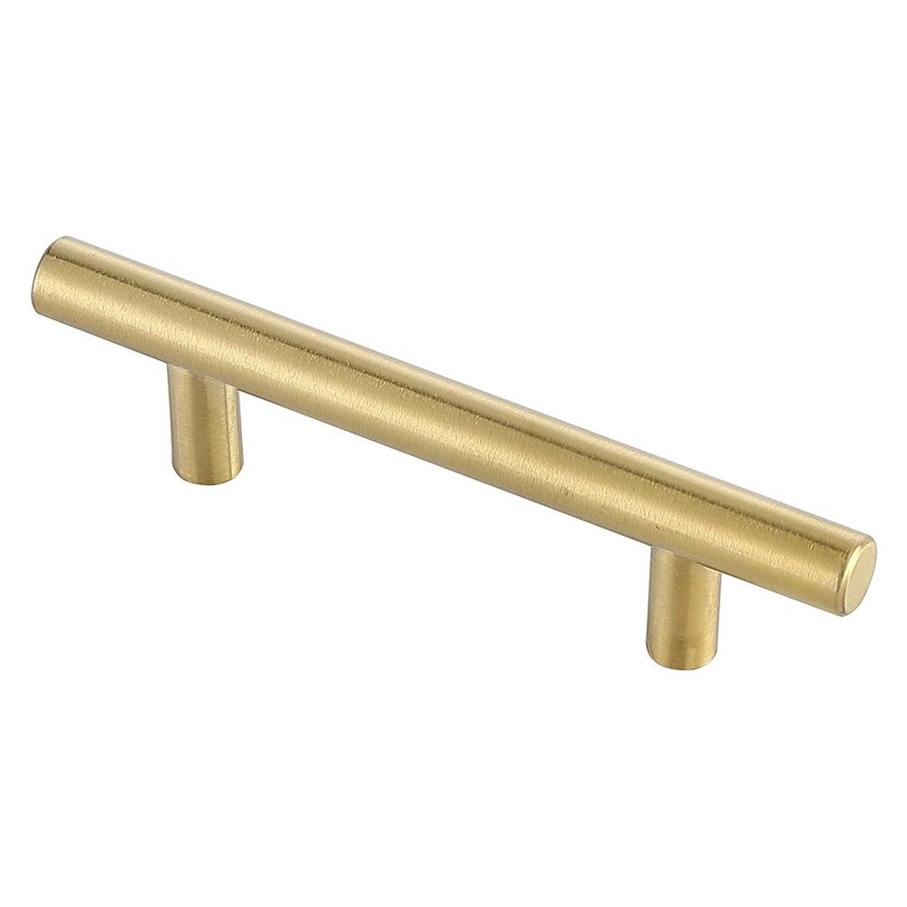 Elegant Quinn 3 Drawer Pull, Set of 10 - Brass, L 5" (PL400-3-BR-10PK)