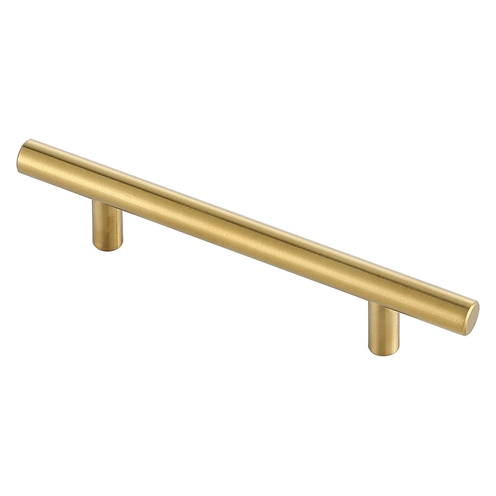 Elegant Quinn 3 Drawer Pull, Set of 10 - Brass, L 6.4" (PL400-4-BR-10PK)