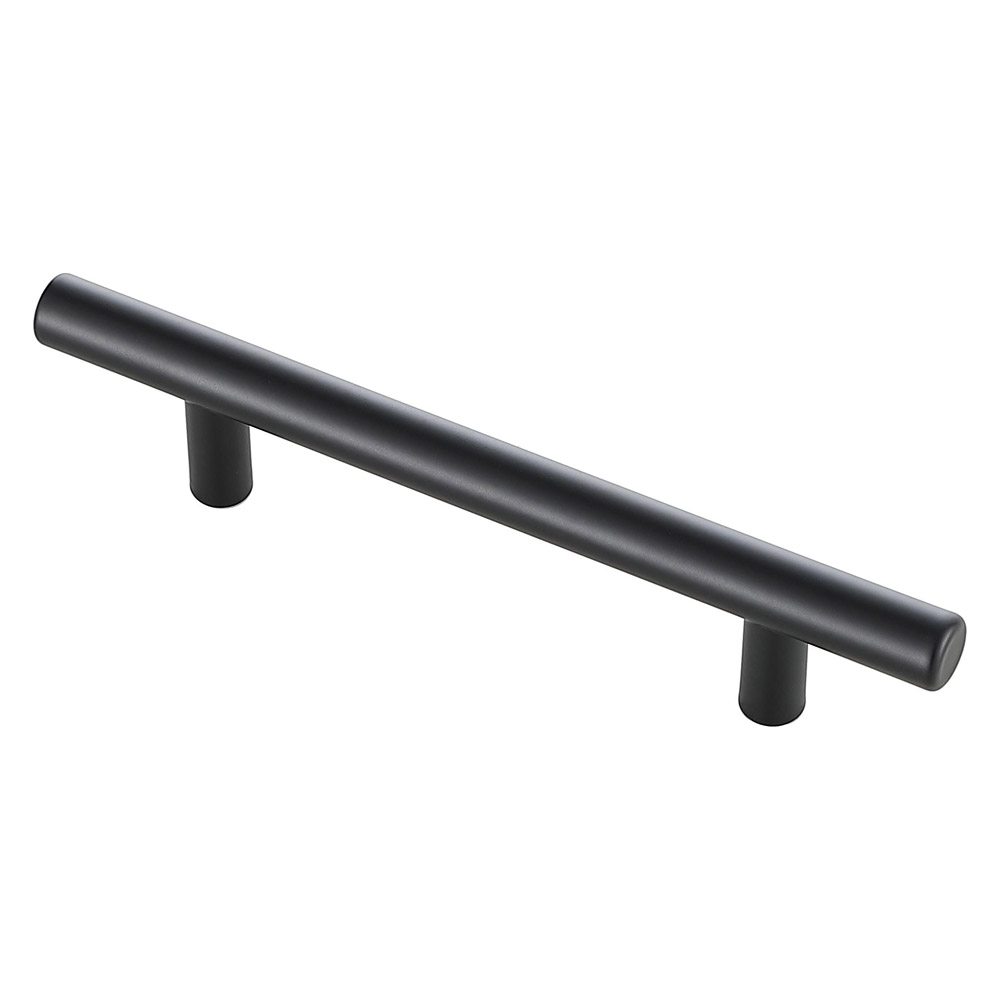 Elegant Quinn 3 Drawer Pull, Set of 10 - Matte Black, L 6.4" (PL400-4-MB-10PK)