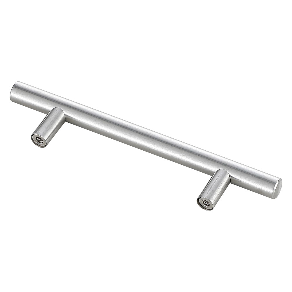 Elegant Quinn 3 Drawer Pull, Set of 10 - Brushed Nickel, L 6.4" (PL400-4-NK-10PK)