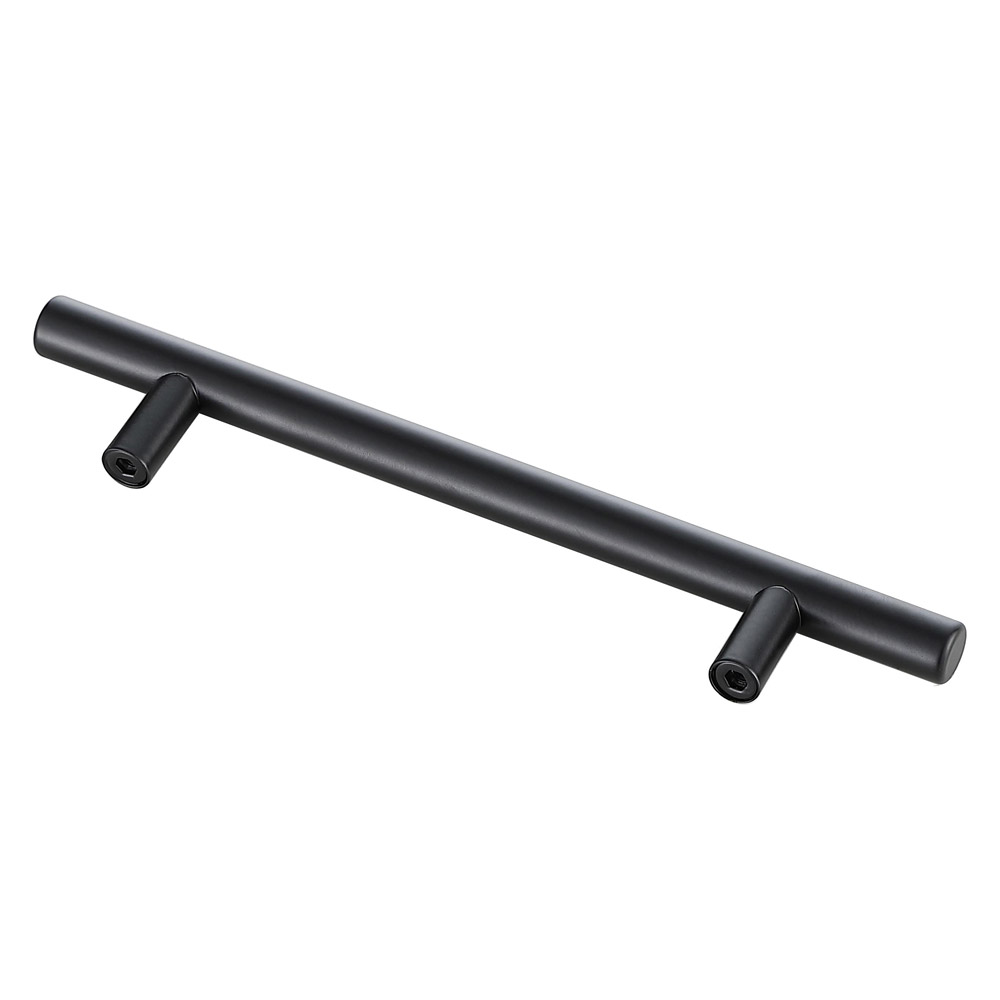 Elegant Quinn 3 Drawer Pull, Set of 10 - Matte Black, L 7.6" (PL400-5-MB-10PK)