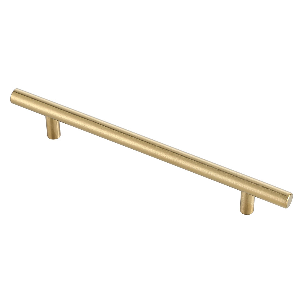 Elegant Quinn 3 Drawer Pull, Set of 10 - Brass, L 8.8" (PL400-6-BR-10PK)