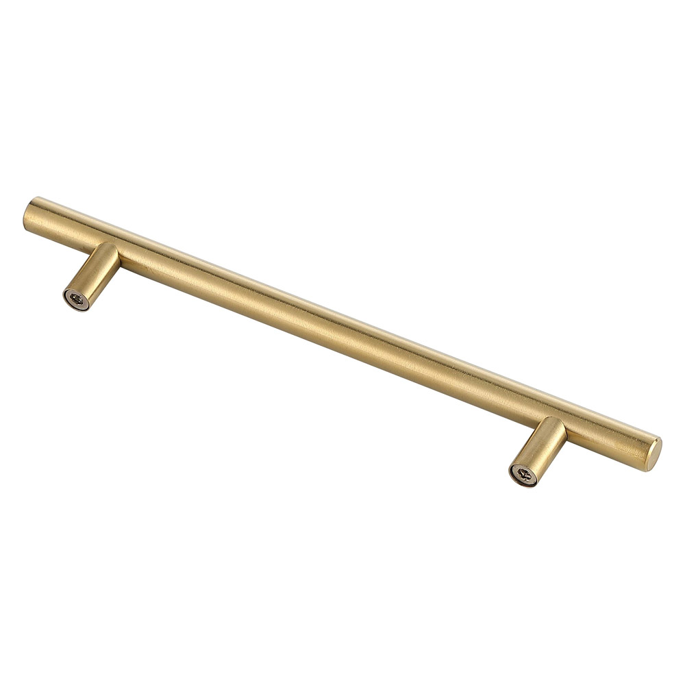 Elegant Quinn 3 Drawer Pull, Set of 10 - Brass, L 8.8" (PL400-6-BR-10PK)