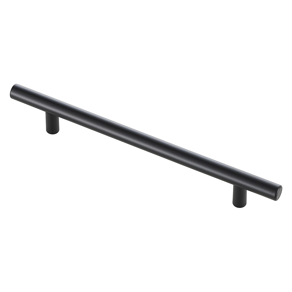 Elegant Quinn 3 Drawer Pull, Set of 10 - Matte Black, L 8.8" (PL400-6-MB-10PK)