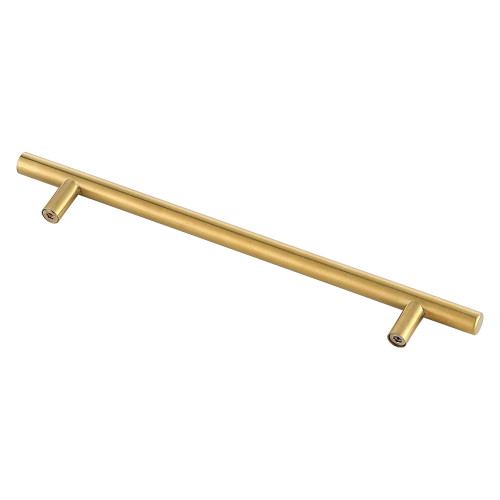 Elegant Quinn 3 Drawer Pull, Set of 10 - Brass, L 10.1" (PL400-7-BR-10PK)