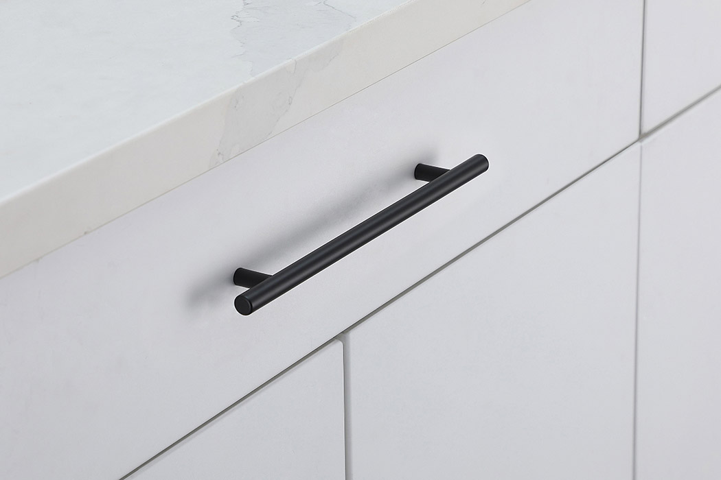 Elegant Quinn 3 Drawer Pull, Set of 10 - Matte Black, L 10.1" (PL400-7-MB-10PK)