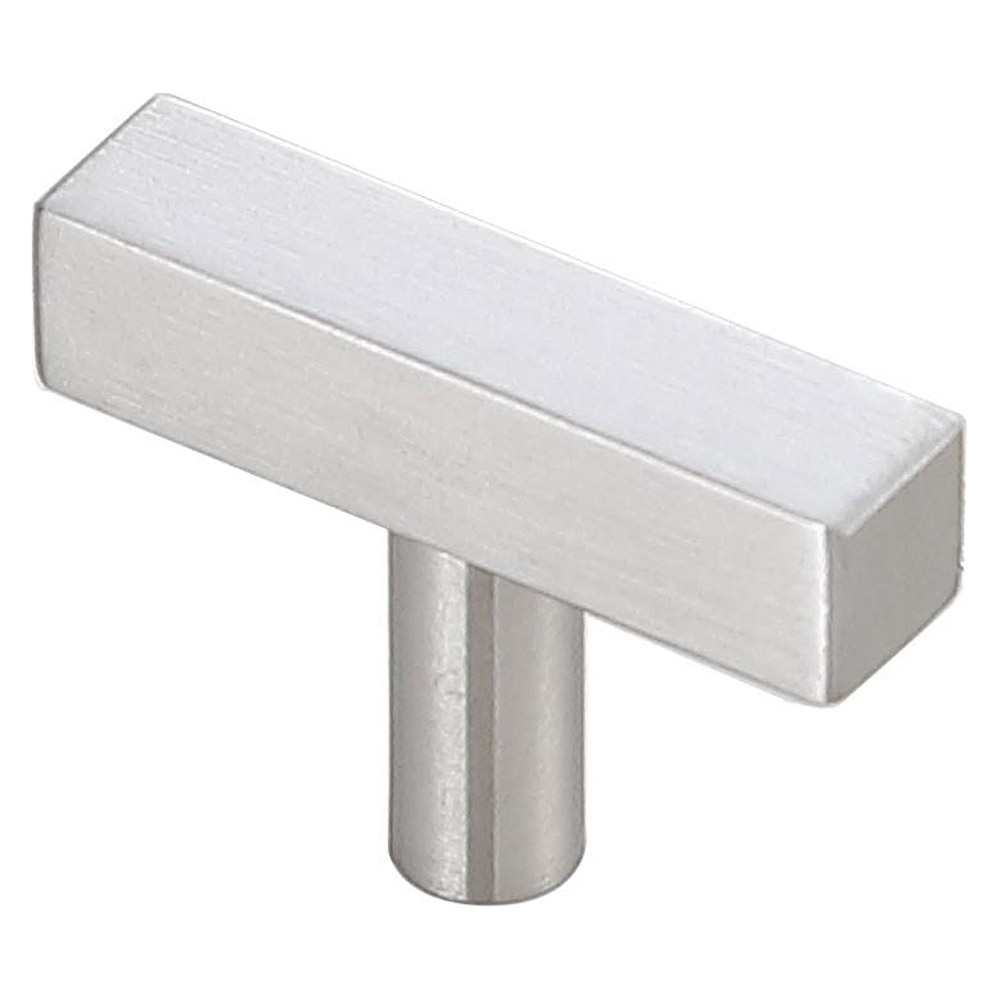 Elegant Quinn 1 Drawer Pull, Set of 10 - Brushed Nickel (PL402-1-NK-10PK)