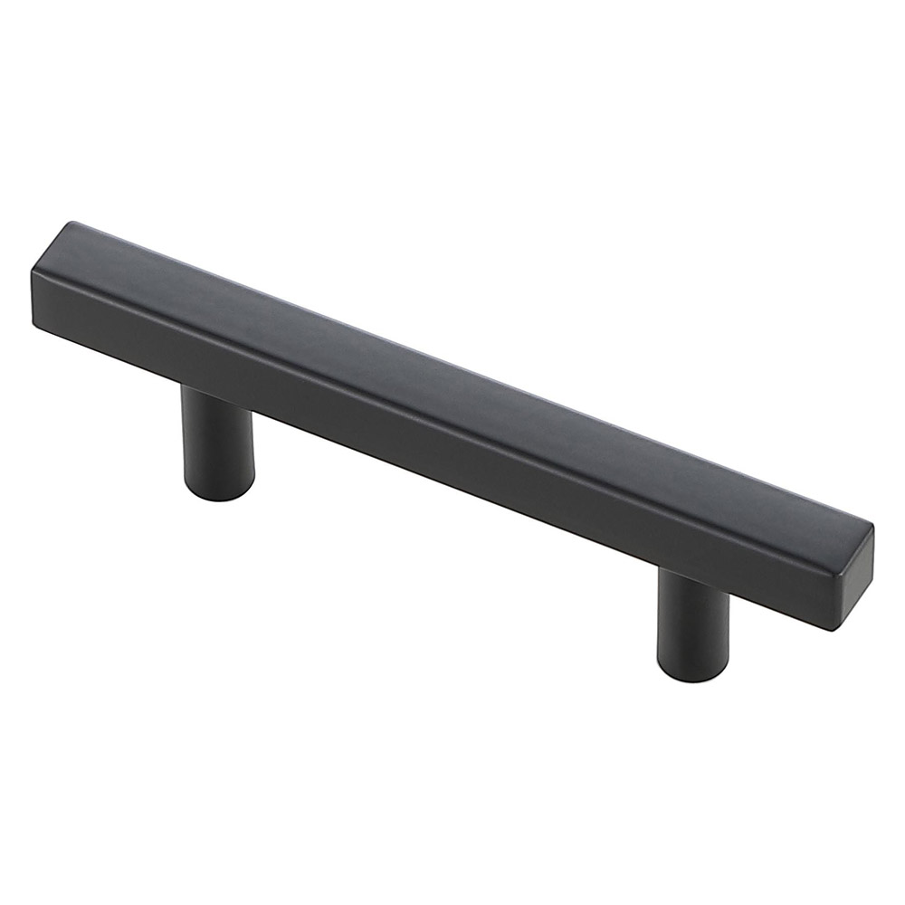 Elegant Quinn 3 Drawer Pull, Set of 10 - Matte Black, L 5" (PL402-3-MB-10PK)