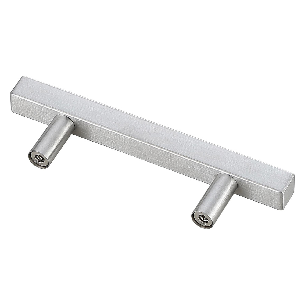 Elegant Quinn 3 Drawer Pull, Set of 10 - Brushed Nickel, L 5" (PL402-3-NK-10PK)