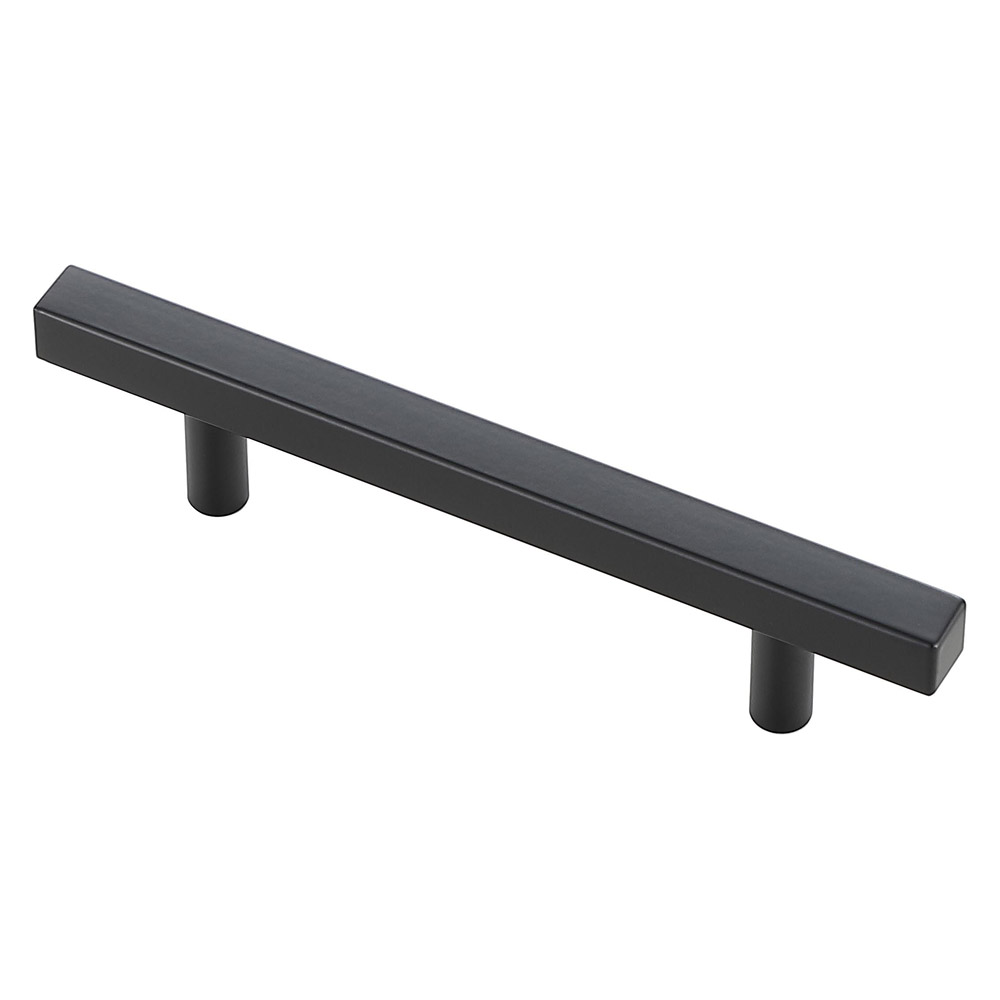 Elegant Quinn 3 Drawer Pull, Set of 10 - Matte Black, L 6.4" (PL402-4-MB-10PK)