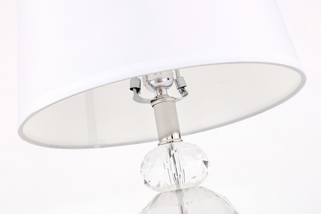 Elegant Maribelle 1 Light Table Lamp - Polished Nickel (TL3031PN)