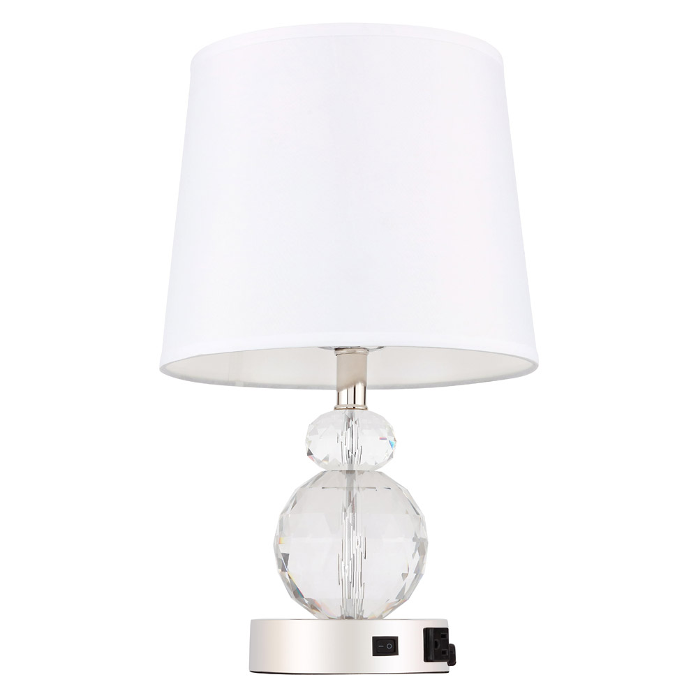 Elegant Maribelle 1 Light Table Lamp - Polished Nickel (TL3031PN)