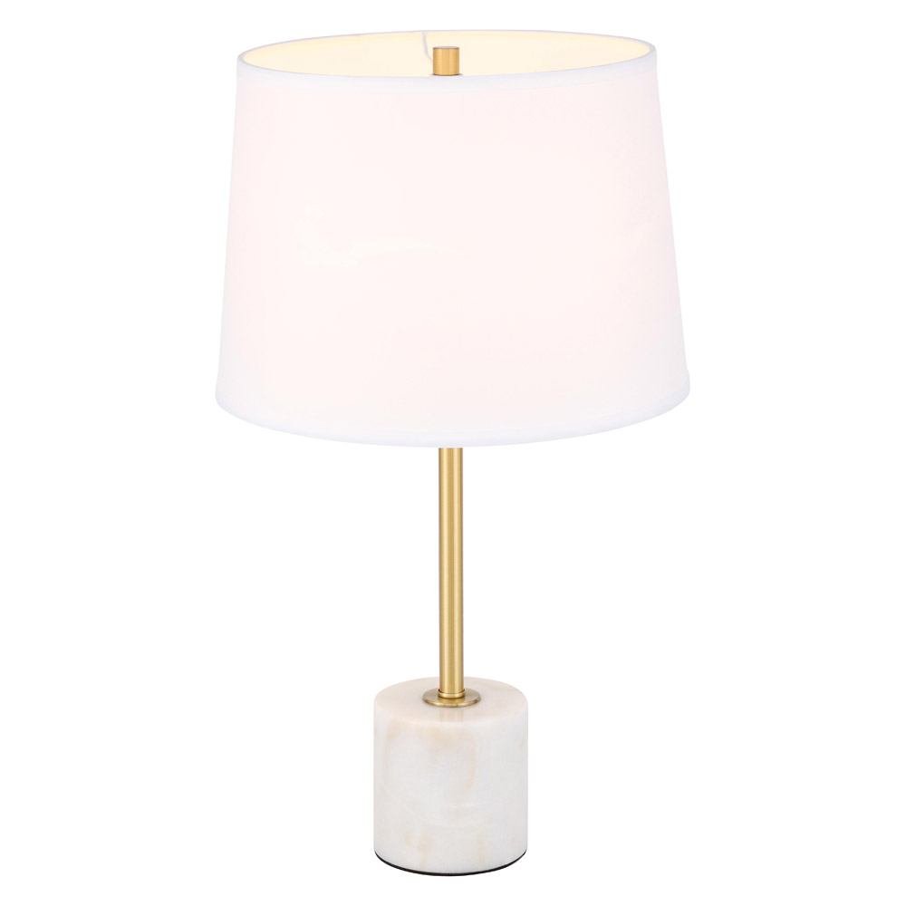 Elegant Kira 1 Light Table Lamp - Brushed Brass (TL3039BR)