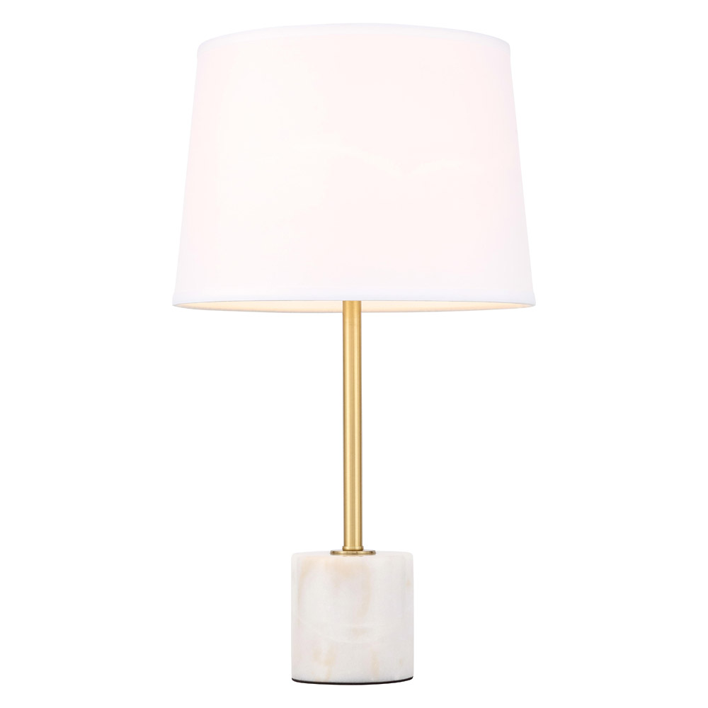 Elegant Kira 1 Light Table Lamp - Brushed Brass (TL3039BR)