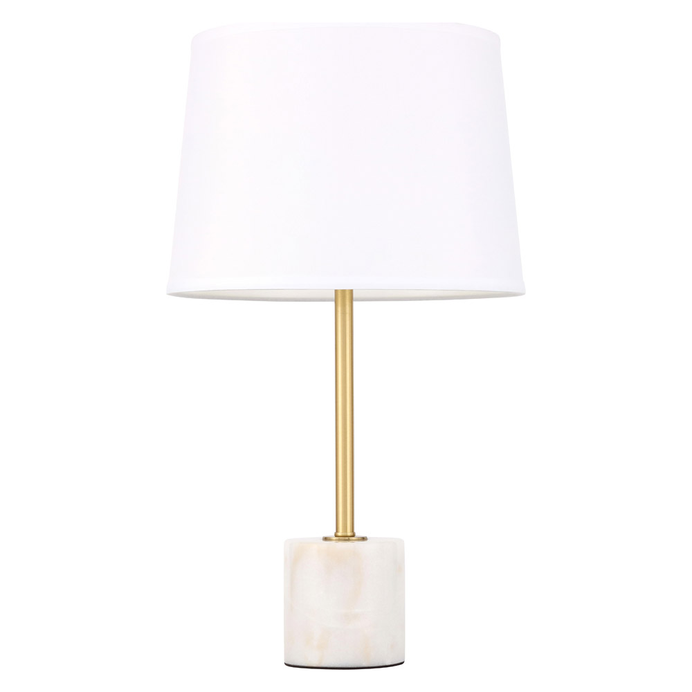 Elegant Kira 1 Light Table Lamp - Brushed Brass (TL3039BR)