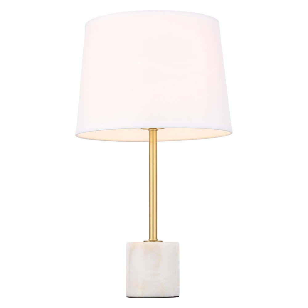 Elegant Kira 1 Light Table Lamp - Brushed Brass (TL3039BR)