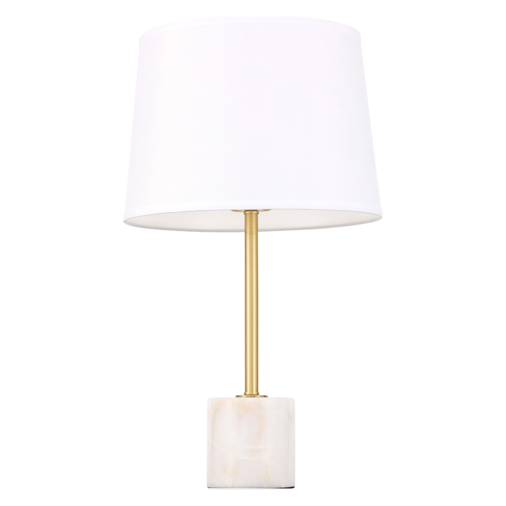 Elegant Kira 1 Light Table Lamp - Brushed Brass (TL3039BR)