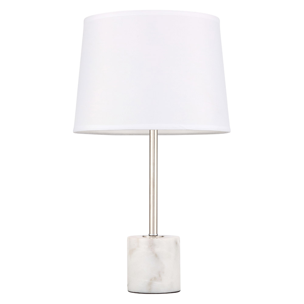 Elegant Kira 1 Light Table Lamp - Polished Nickel (TL3039PN)