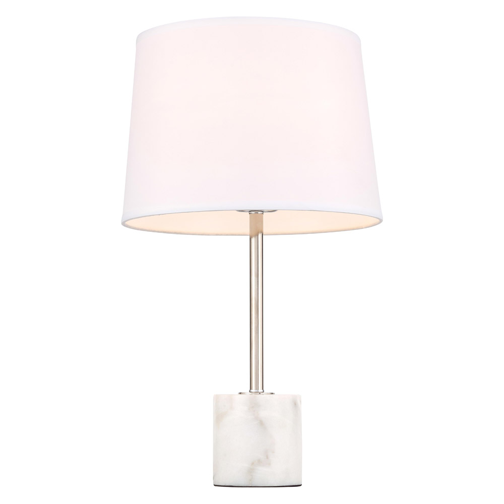 Elegant Kira 1 Light Table Lamp - Polished Nickel (TL3039PN)