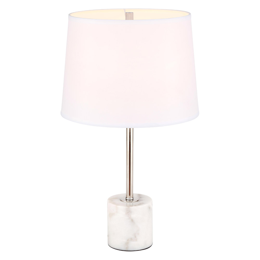 Elegant Kira 1 Light Table Lamp - Polished Nickel (TL3039PN)