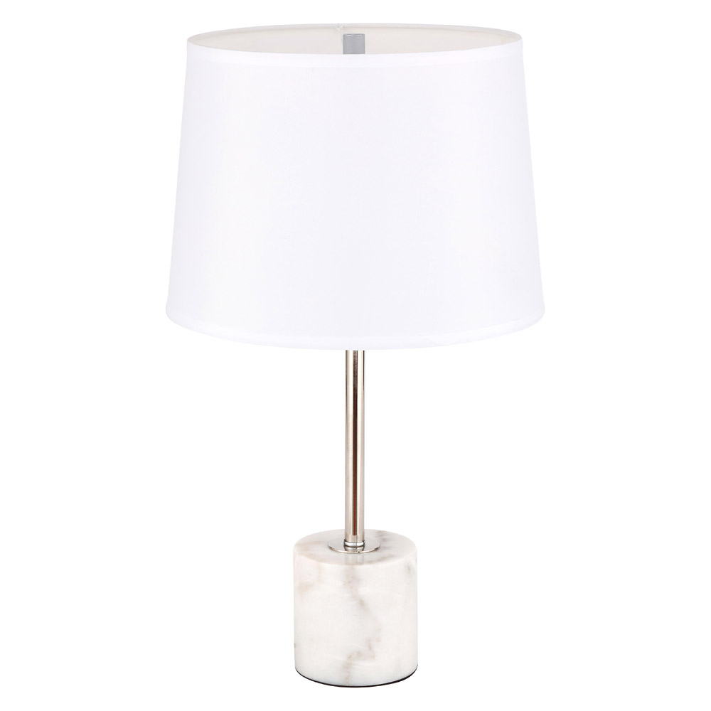 Elegant Kira 1 Light Table Lamp - Polished Nickel (TL3039PN)