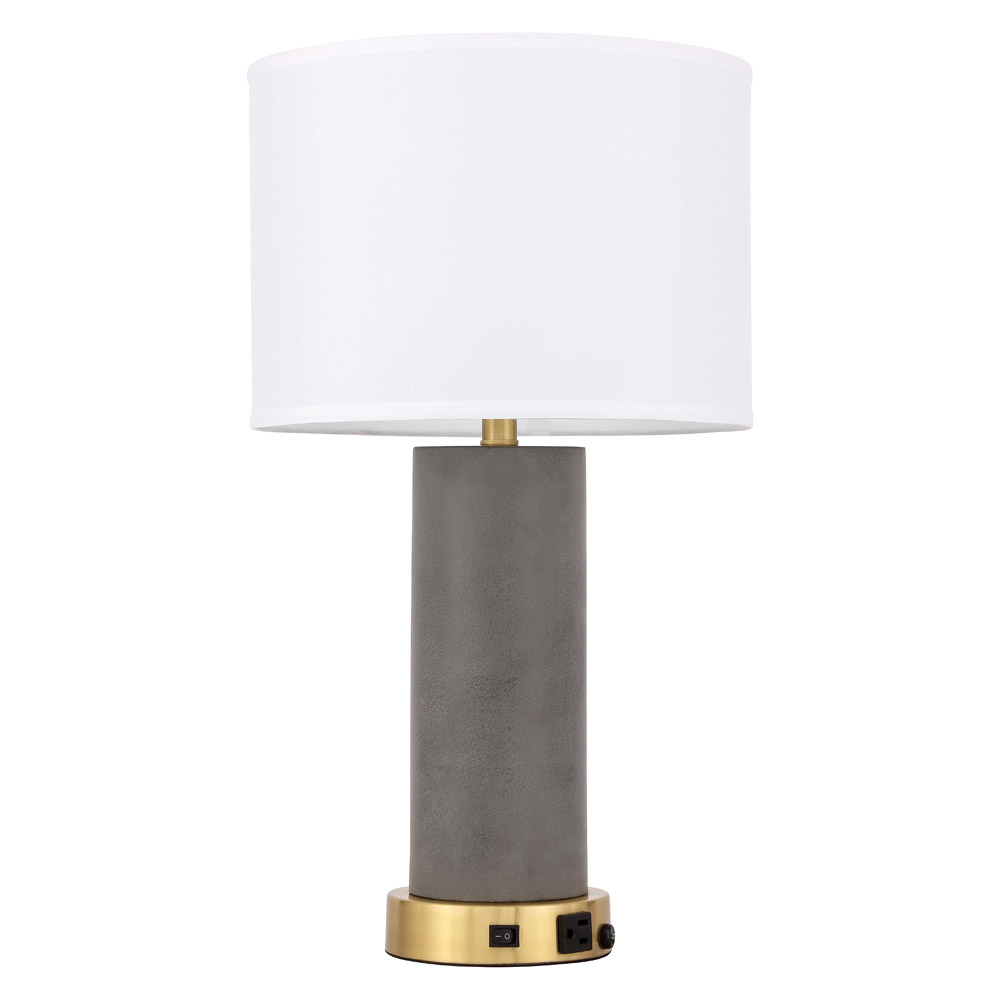 Elegant Chronicle 1 Light Table Lamp - Brushed Brass (TL3045BR)