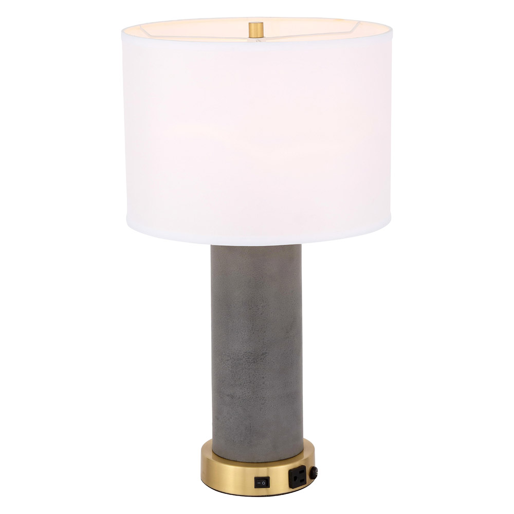 Elegant Chronicle 1 Light Table Lamp - Brushed Brass (TL3045BR)