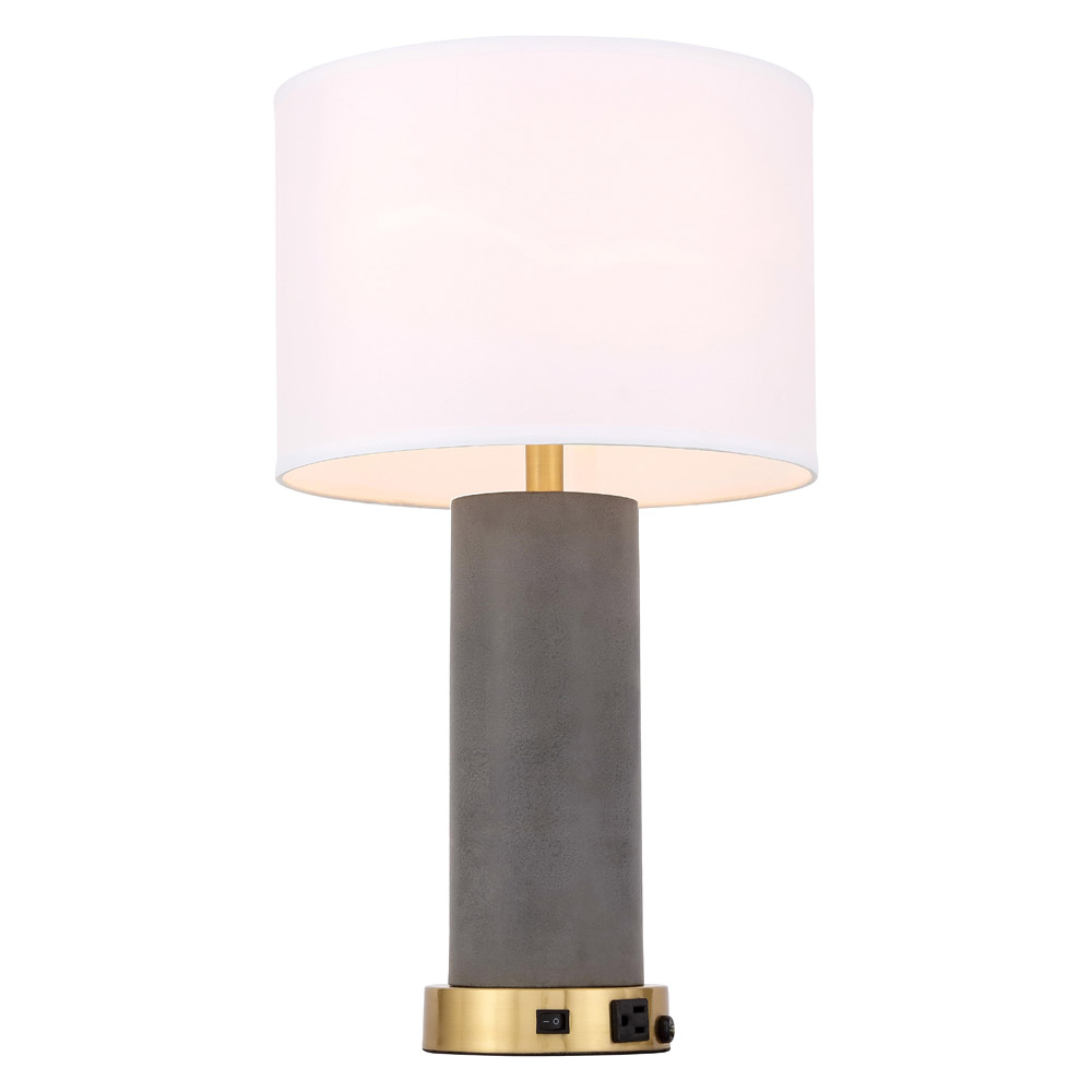 Elegant Chronicle 1 Light Table Lamp - Brushed Brass (TL3045BR)