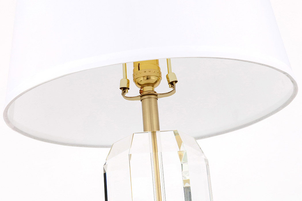 Elegant Wendolyn 1 Light Table Lamp - Brushed Brass (TL3047BR)