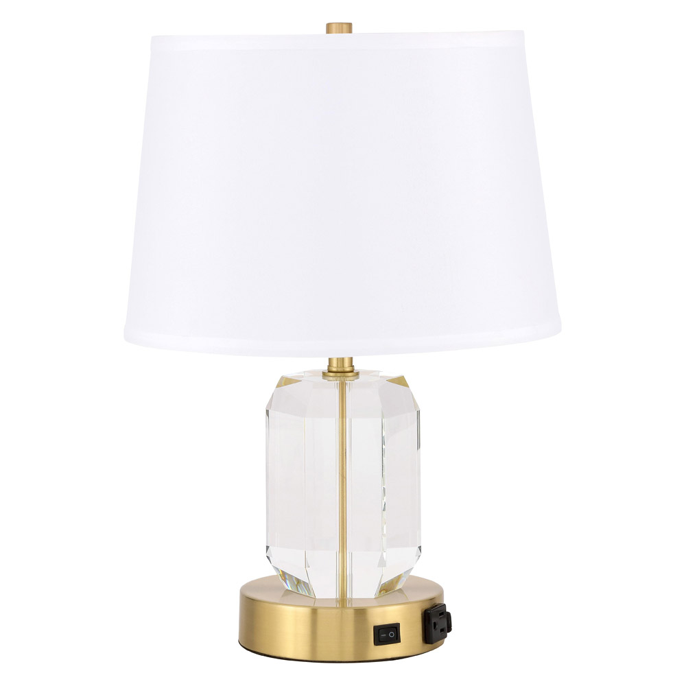 Elegant Wendolyn 1 Light Table Lamp - Brushed Brass (TL3047BR)