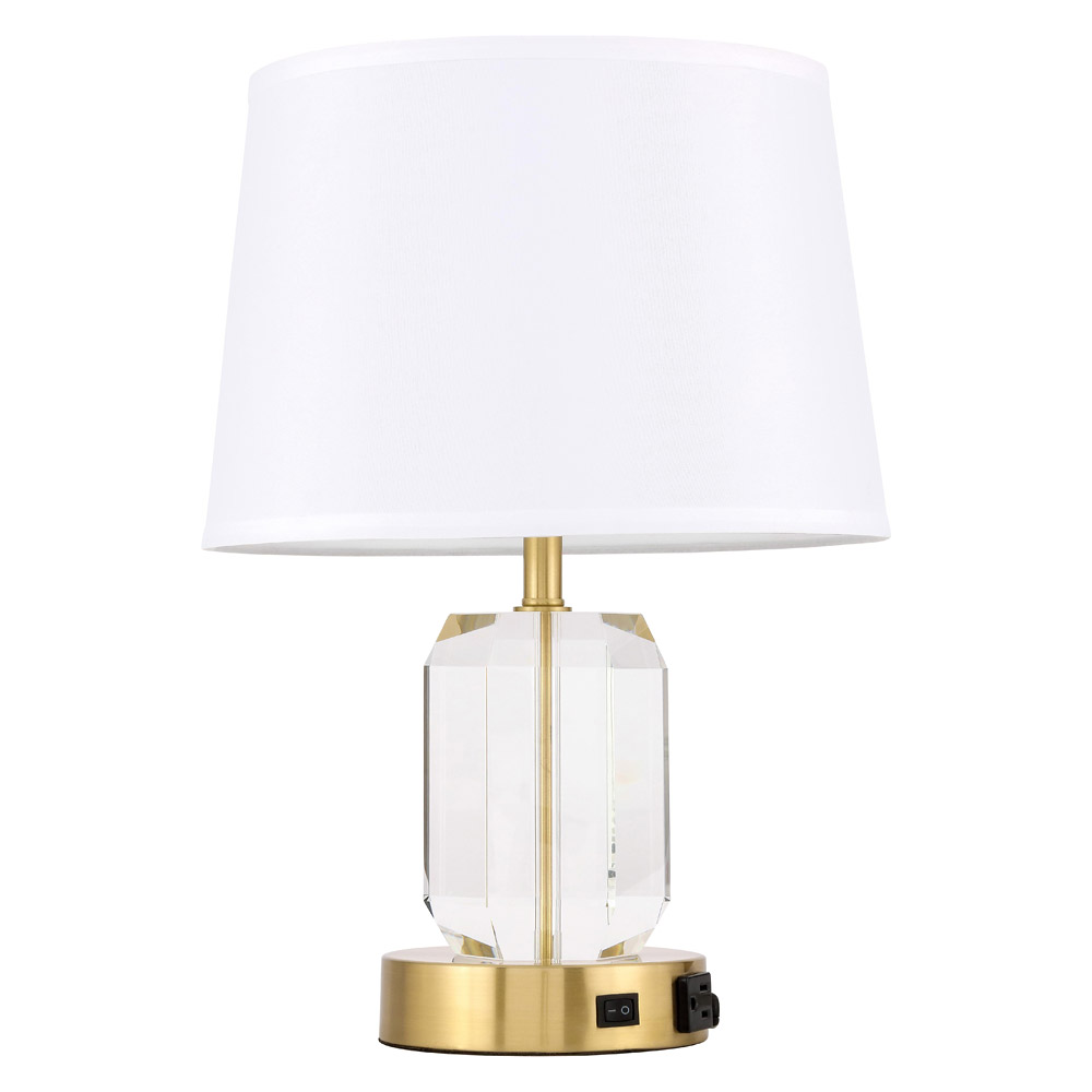 Elegant Wendolyn 1 Light Table Lamp - Brushed Brass (TL3047BR)