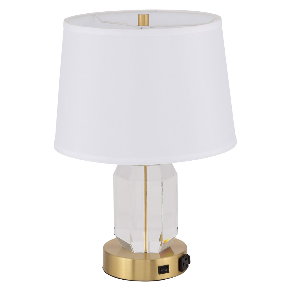 Elegant Wendolyn 1 Light Table Lamp - Brushed Brass (TL3047BR)