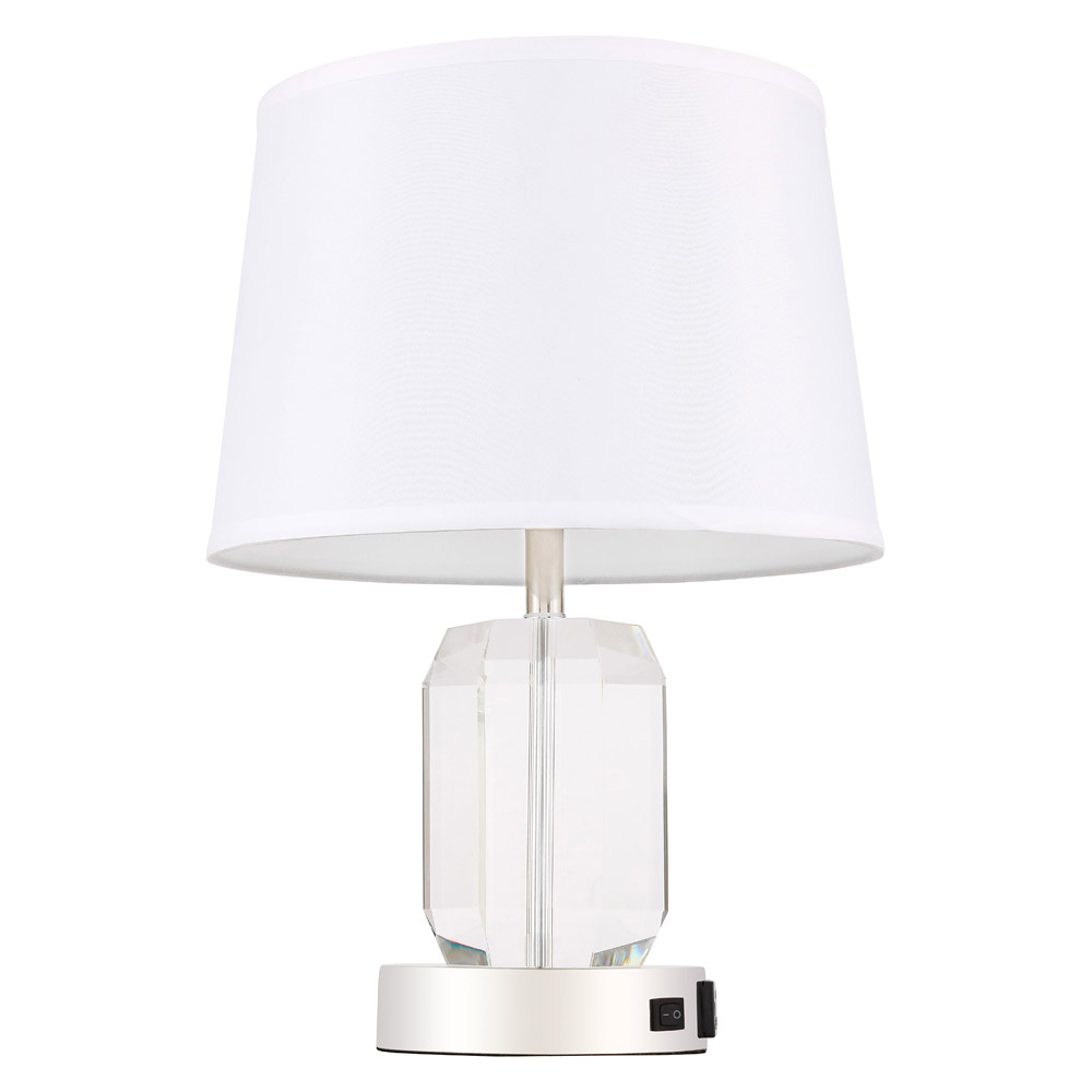 Elegant Wendolyn 1 Light Table Lamp - Polished Nickel (TL3047PN)