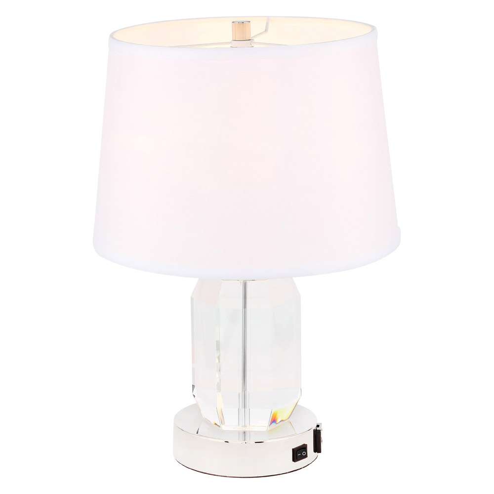 Elegant Wendolyn 1 Light Table Lamp - Polished Nickel (TL3047PN)