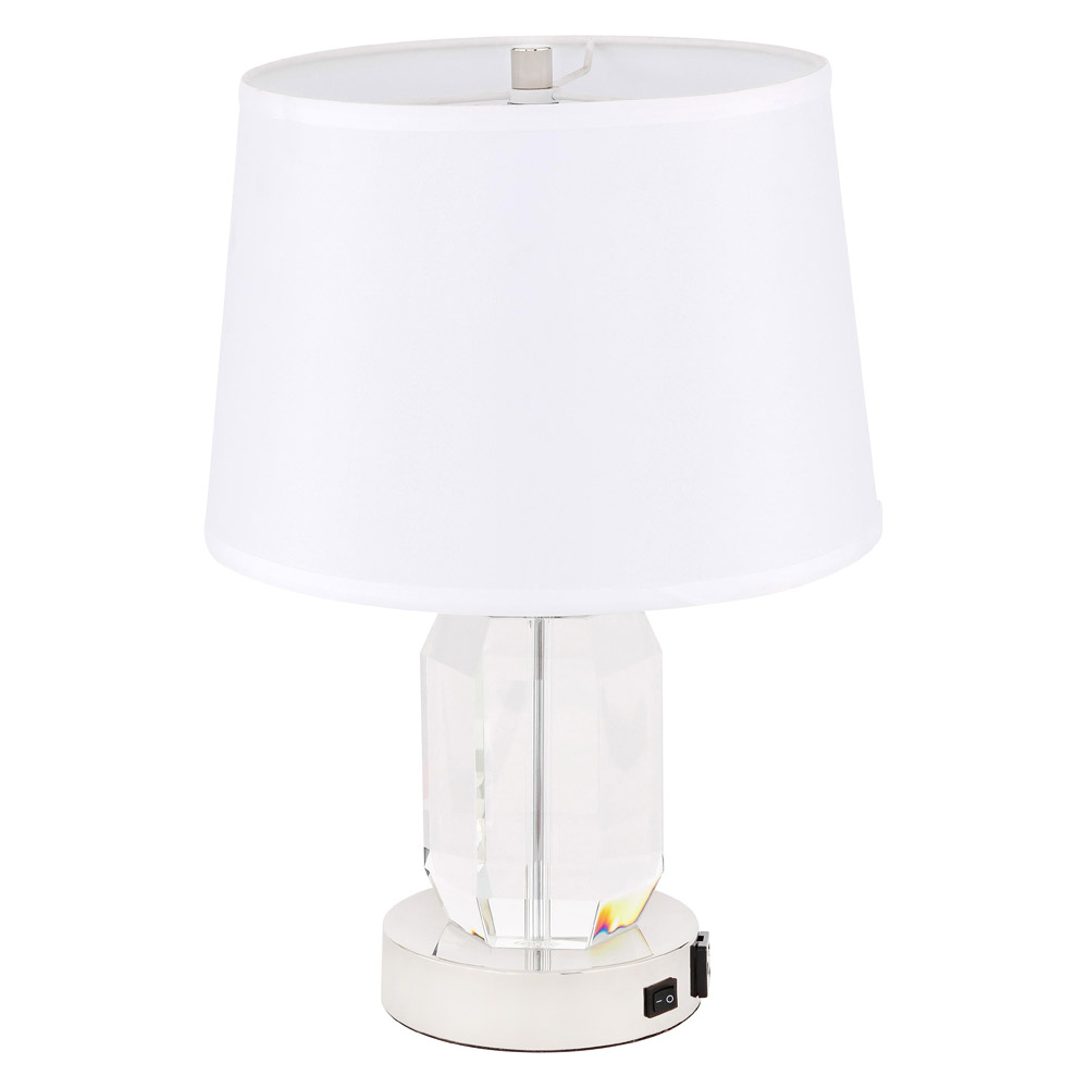 Elegant Wendolyn 1 Light Table Lamp - Polished Nickel (TL3047PN)