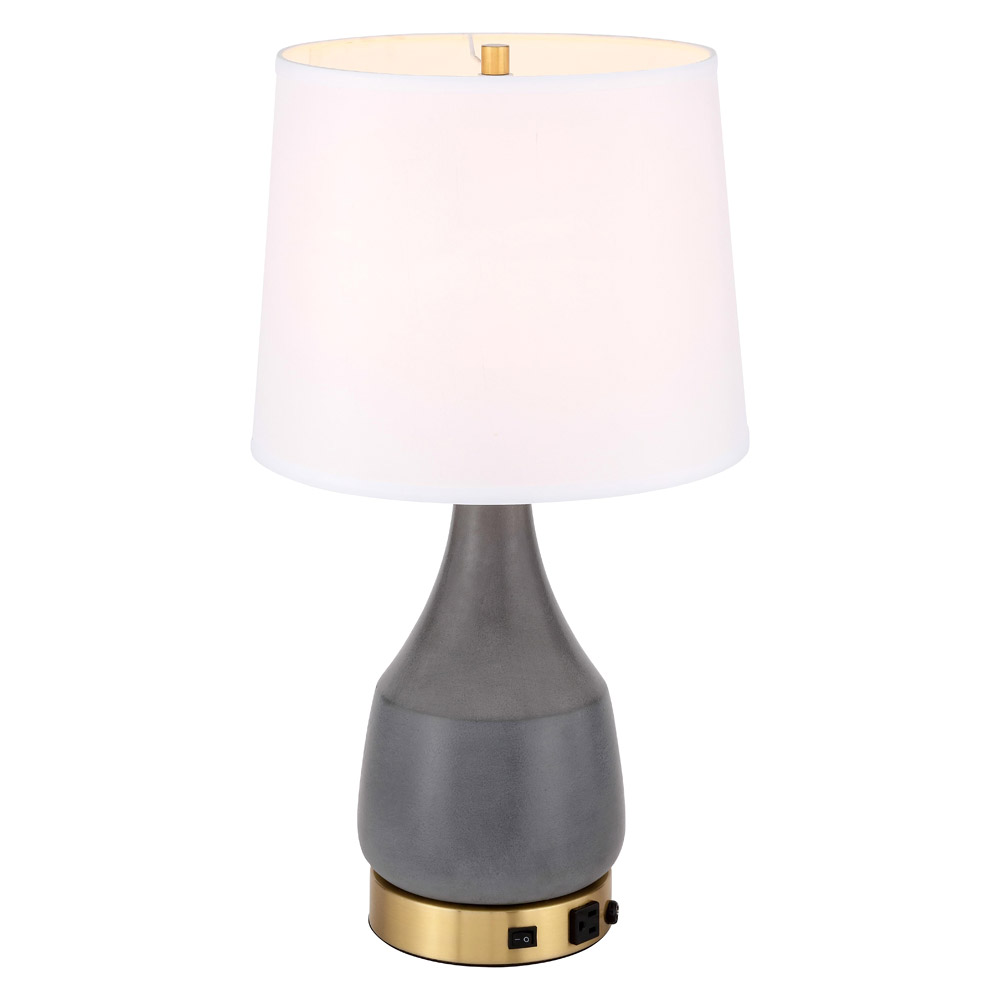 Elegant Reverie 1 Light Table Lamp - Gray (TL3052GR)