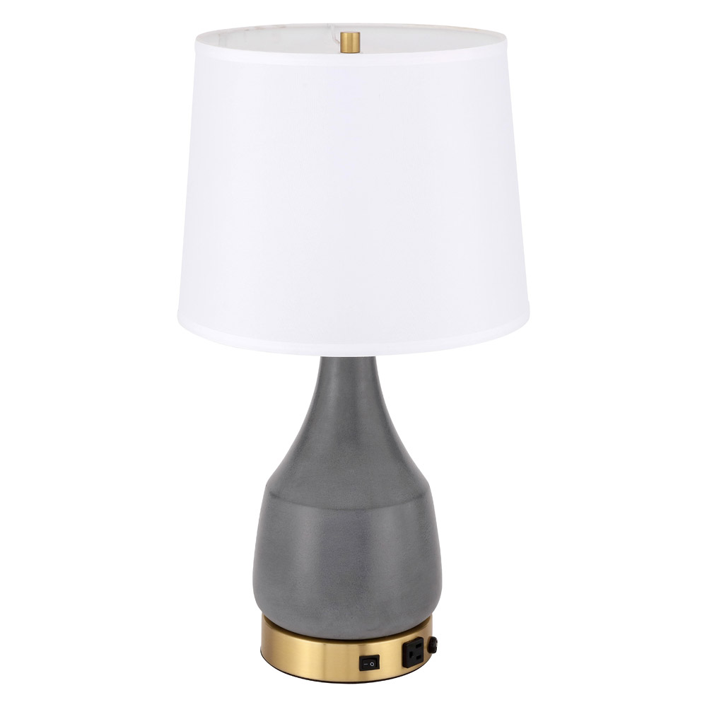 Elegant Reverie 1 Light Table Lamp - Gray (TL3052GR)