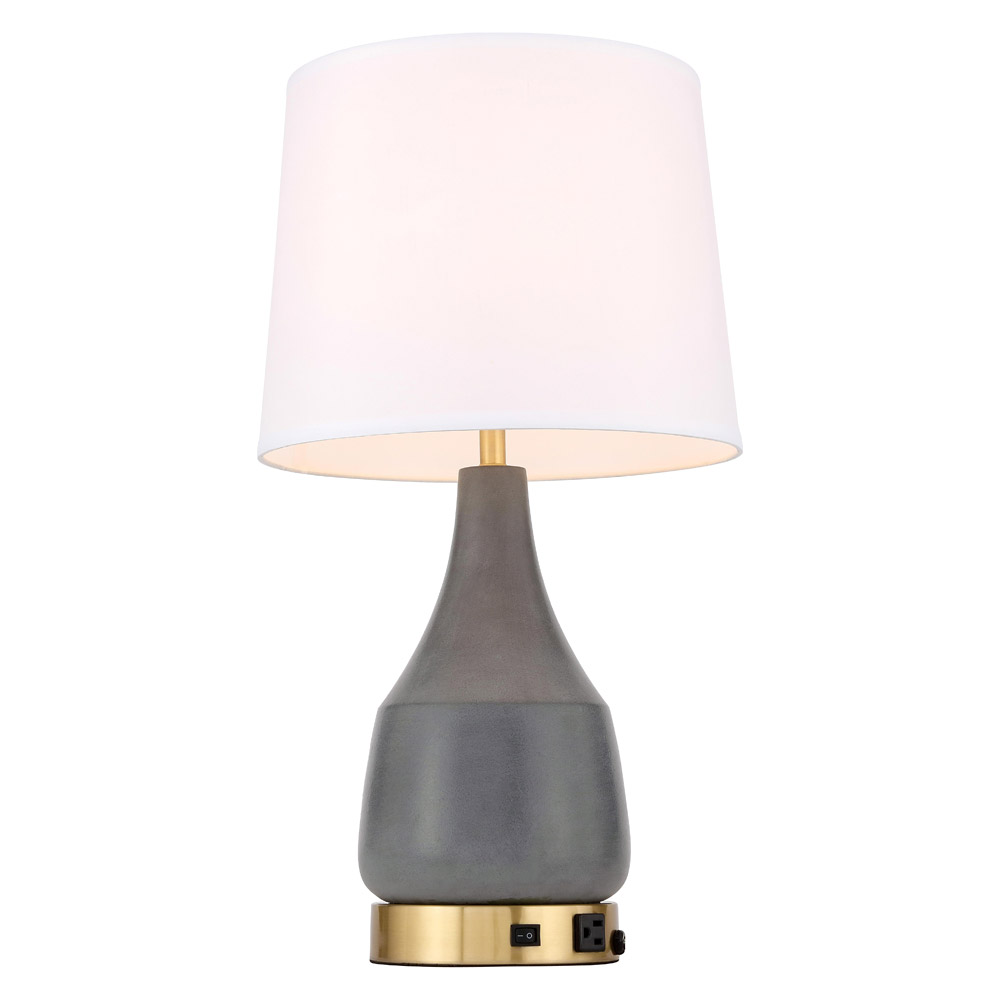 Elegant Reverie 1 Light Table Lamp - Gray (TL3052GR)