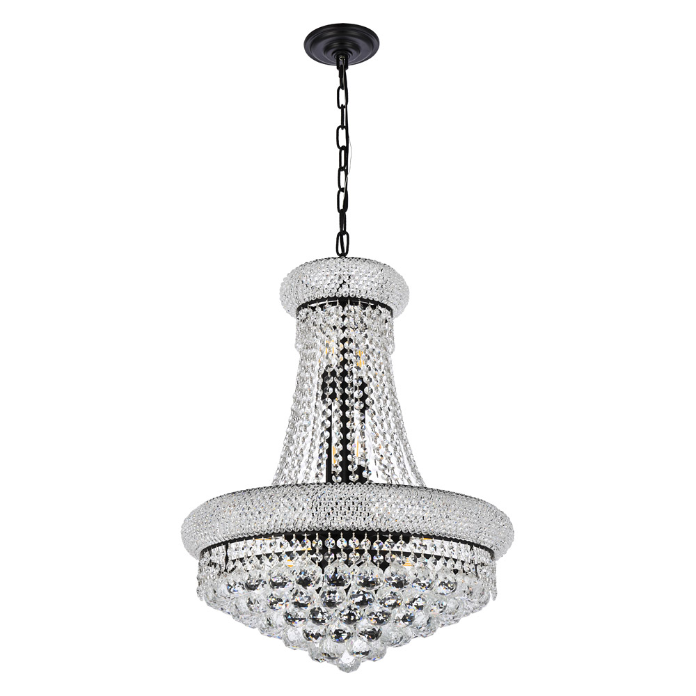 Elegant Pendant Light - Black, L 20" (V1800D20BK-RC)