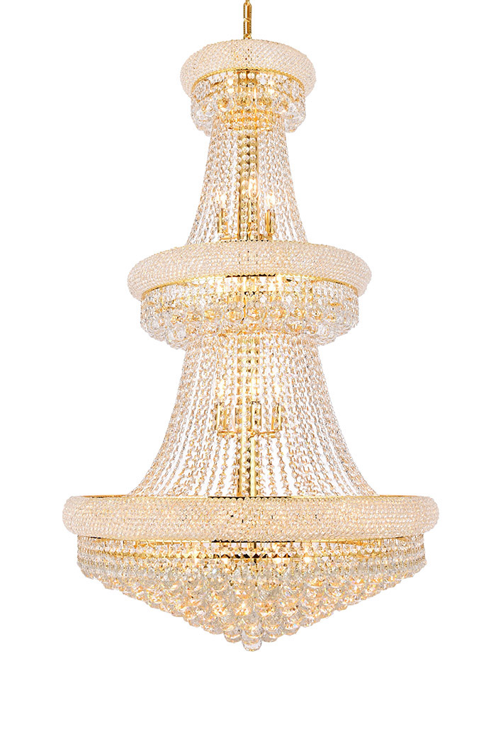 Elegant Chandelier - Gold/RC, L 30" (V1800G30G-RC)