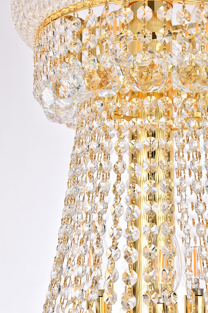 Elegant Chandelier - Gold/RC, L 30" (V1800G30G-RC)