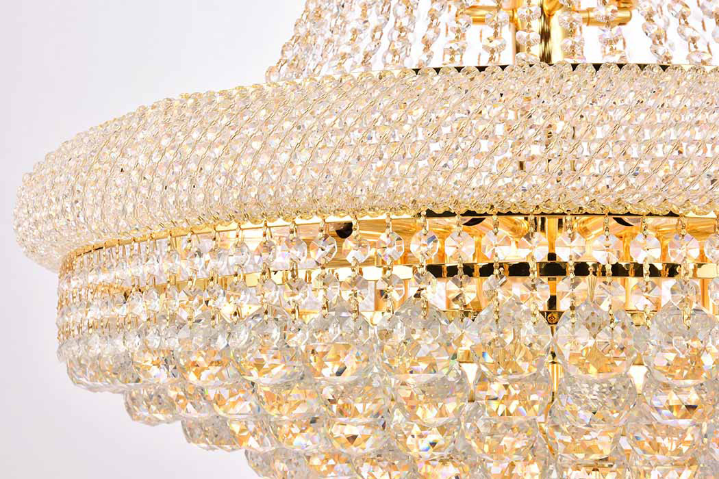 Elegant Chandelier - Gold/RC, L 30" (V1800G30G-RC)