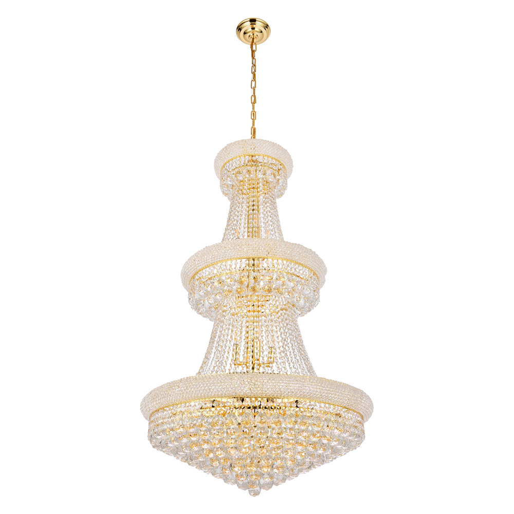 Elegant Chandelier - Gold/RC, L 30" (V1800G30G-RC)